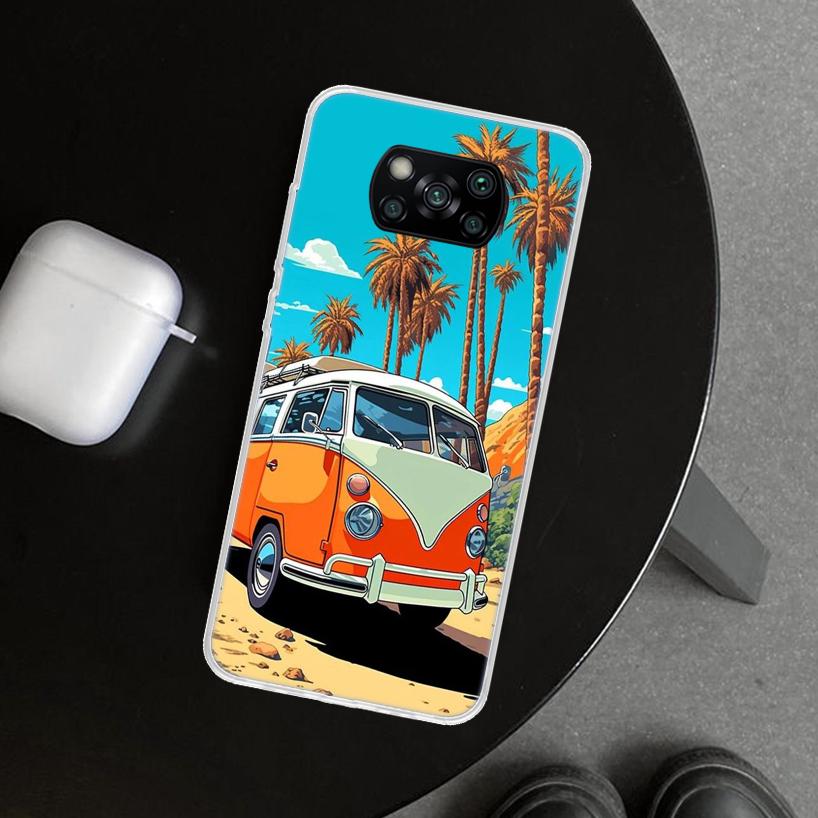Classic Vintage Old Retro Car Phone Case Cover for Xiaomi Poco X6 X5 X7 Pro F7 Ultra Redmi 15C 15 13C 13 12C 12 10C 10 10A 9C 9A