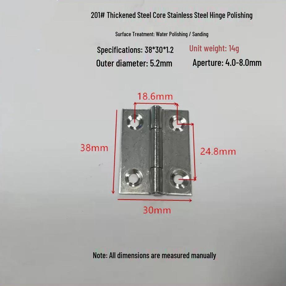Stainless Steel Swing Hinges (1"-4") - Set of 20 Minimum Order