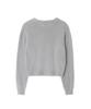 LEE Women'S Round Neck Hairy Logo Knit Light Gray