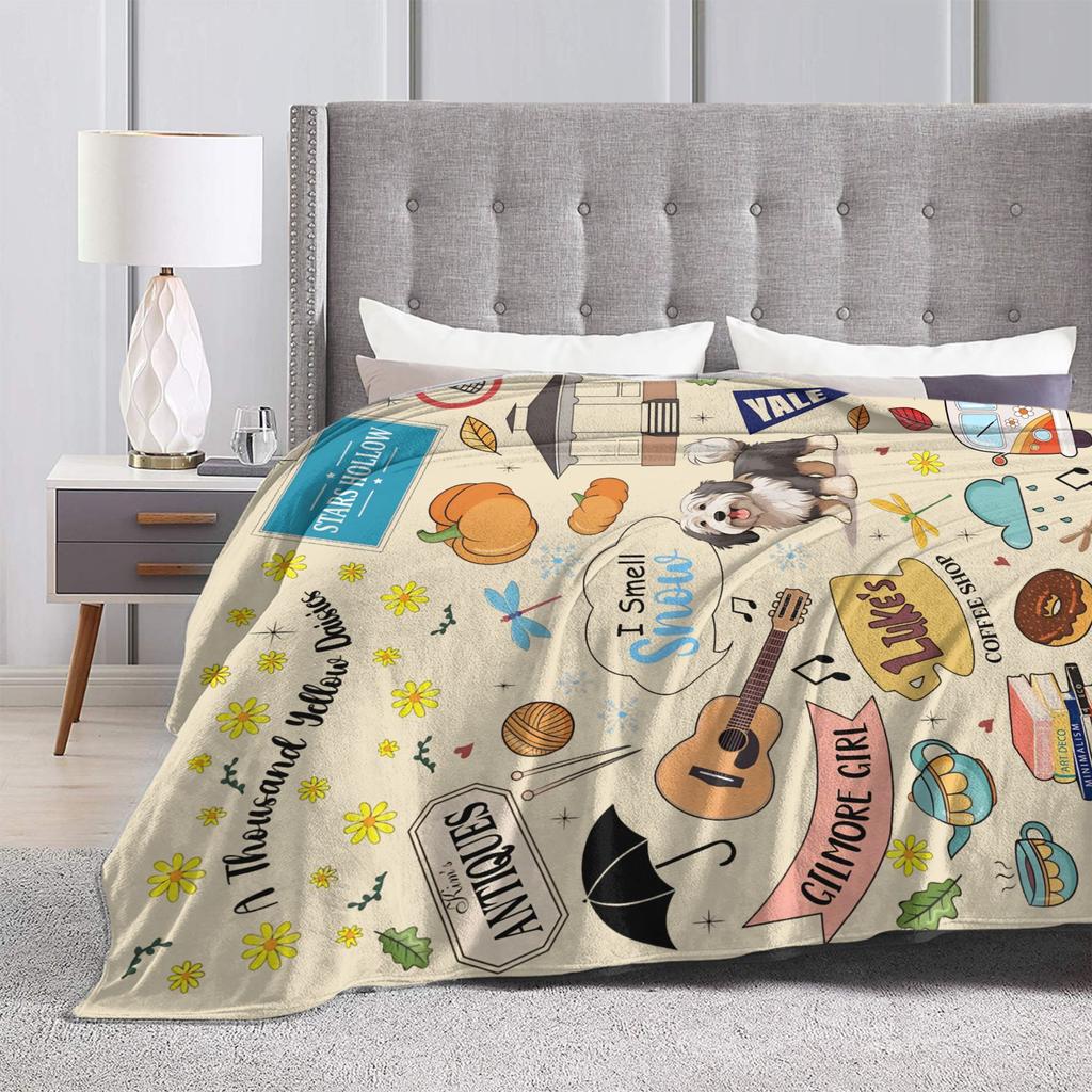 Gilmore Girls Decke Flanell Winter Multifunktionale Leichte Dünne Überwurfdecke für Sofa Schlafzimmer Teppichstück