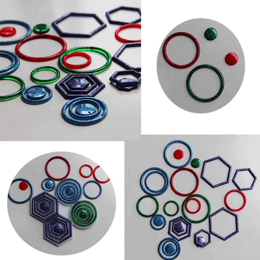 Kolczyki okrągłe w wielu rozmiarach Forma z żywicy epoksydowej Geometryczne wiszące kolczyki Silikonowa forma Rękodzieło DIY Formy do zawieszek biżuteryjnych