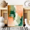 Abstract Poster Orange Green