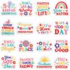 Positive Energy Embroidery Cloth Sticker Self-Love Upward Chapter Zai English Word Patch Sticker Clothes Decoration Embroidery Label Clothing Accessor