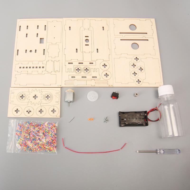 1 Set Diy Wooden Vortex Handcrafted Assembly Toys Children'S Science And Education Experiment Models Kids Gifts