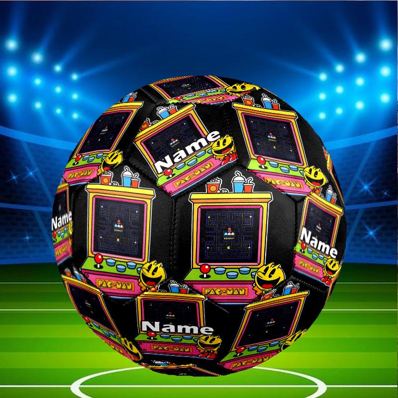 Custom Name Personalized PAC-A Print Size 5 Soccer Ball Training & Match Football, for Team, Kicking, Gift for Football Enthusiasts