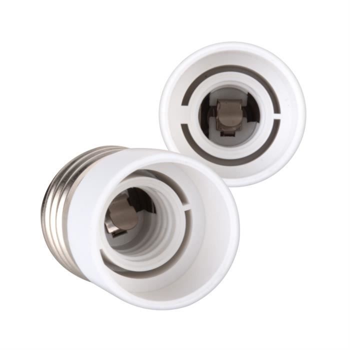 Kwmobile 4x Adaptateur De Douille - Convertisseur De Douilles E27 Vers E14 - Adaptateur De Support De Lampe Culot E14 Pour Ampoule L