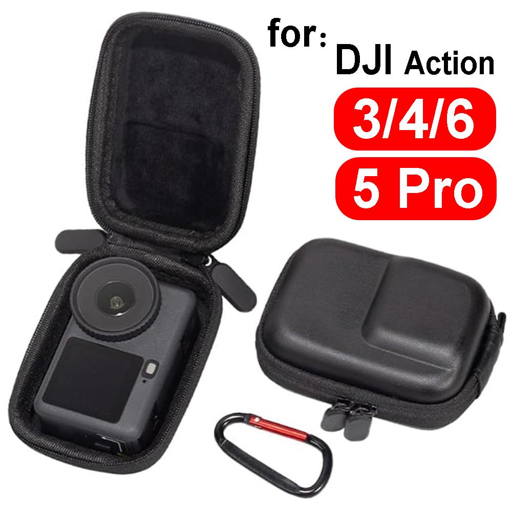 For DJI Action 3/4/5 Pro/6 Scratch Resistant Portable Storage Bag Camera Safely Waterproof Shockpoof Bags for DJI Action 6/5Pro