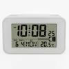Elegant LCD Alarm Clock with Bright Backlights Multiple Alarms Calendar and Temperature Display for Bedsides Table