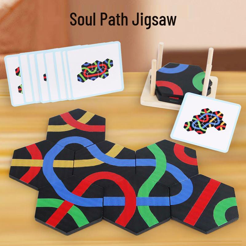

Hobby Mind Wooden Puzzle: Logical Thinking Educational Toy for Kindergarten