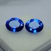 Natural Blue Tanzanite Loose Gemstone 21.90 Ct Oval Shape Pair for Jewelry Making and Crafts