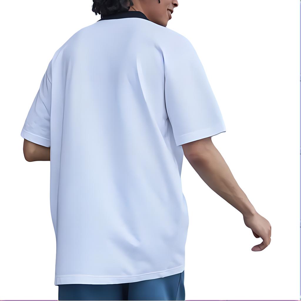 adidas Polo Shirts Men's White Polo Collar Moderate Straight Fit HY5516