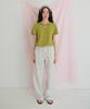 Moui Cozy Stripe Banding Pants (Cream)