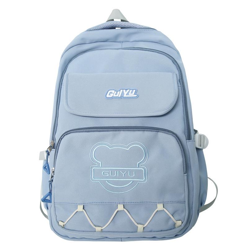 New Korean Version Ins Fresh Girl Backpack Outdoor Casual Backpack Junior High School Student School Bag