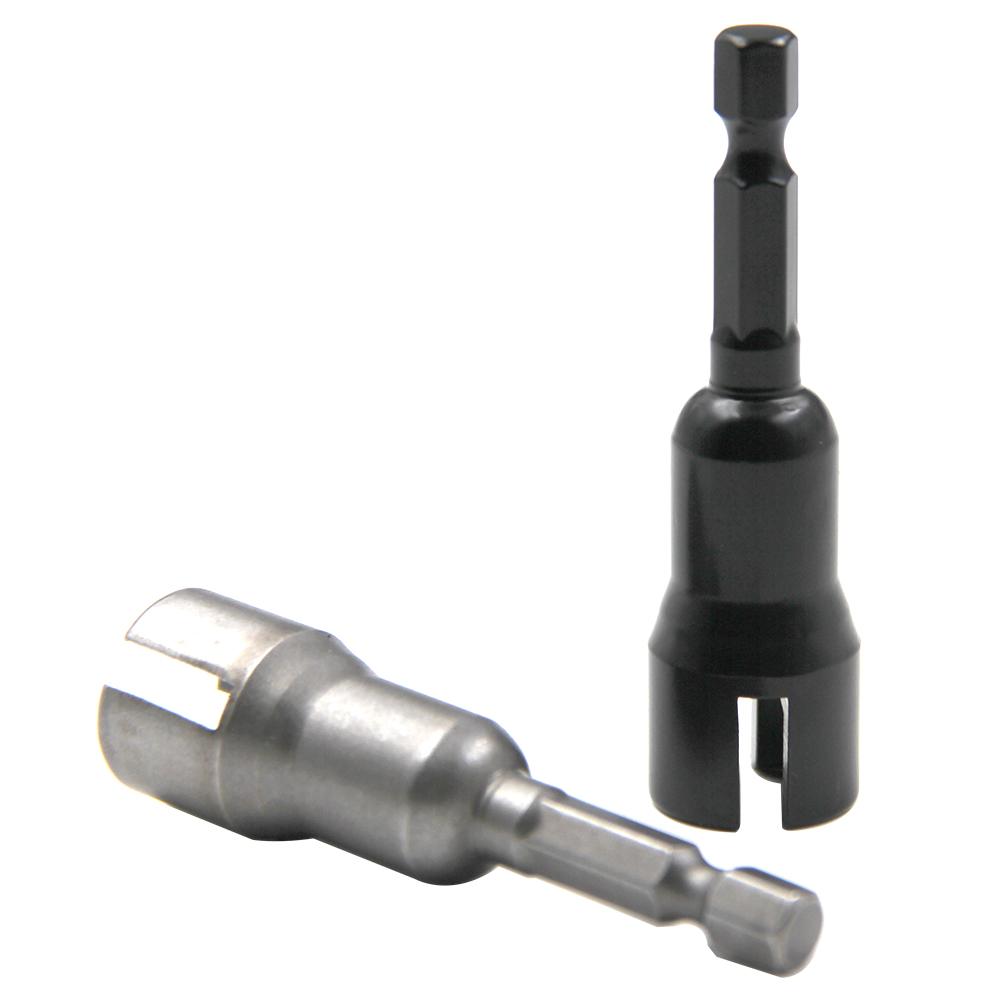 Culoare naturală, 65 mm, dubă cu fante, mâner hexagonal, cheie de șurubelniță electrică, cheie neagră cu gaură fluture, instrument