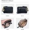 Genuine Leather Clutch Wallet Bags Cowhide Small Hand Coin Purse Card Holder Key Lipstick Earphone Storage Pouch Case For Women