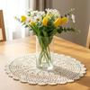 Crochet Doilies, 15.7 Inch Large Cotton Doilies for Tables Round Handmade Lace Placemats Vintage Knitted Tablecloth for Home Kitchen Dining Room