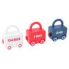 Kids Learning Locks Slideable Car Shape Children"s Learning Lock with Key Puzzle Early Education