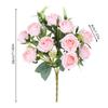 1Bunch Rose Artificial Flowers Bouquet for Wedding Table Birthday Party Home Decoration Supplies Vase Ornament Silk Fake Flower