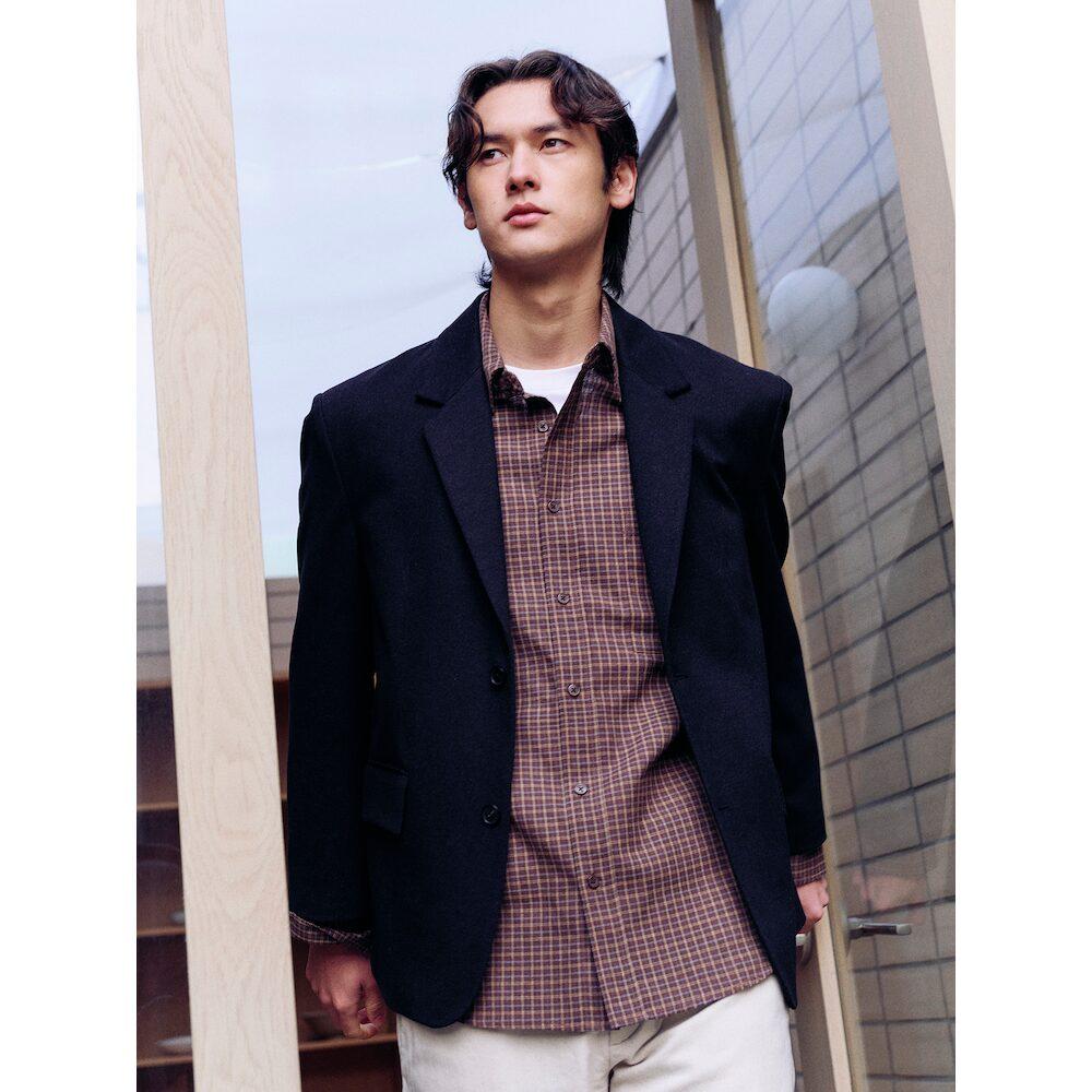 8Seconds Mini Check Shirt Brown Dark Brown/M