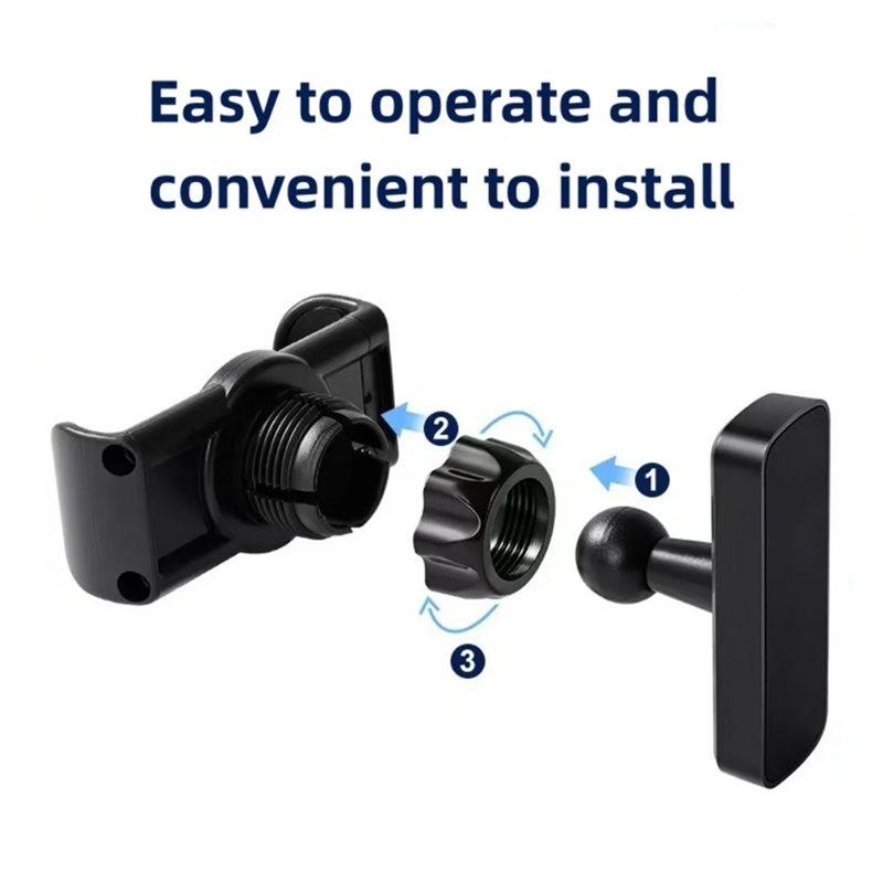 Universal 360° Rotatable Magnetic Phone Stand Holder For Golf Cart, Boat, Gym, Fridge-Phone Mounting Accessory Compatibility