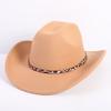Popular European and American Fashion OL Style One-word Cowboy Hat Men's and Women's High-end Top Hat Jazz Hat Felt Hat
