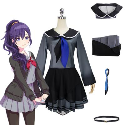 Asahina Mafuyu Cosplay Projesi Sekai Renkli Sahne Feat KENDI Sailor JK Üniforma Nightcord 25 Tam Cadılar Bayramı Parti Kostümleri