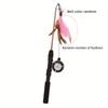 Funny Cat Stick  Fish Type Pet Interactive Playing Toy for Cats Teaser Kitten Sea Fishing Rod Small Fish Funny Cat Stick