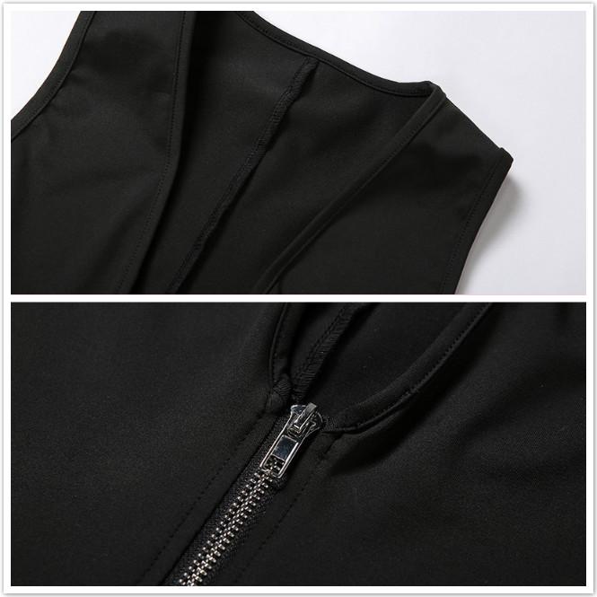 V Neck Zipper Bodycon Rompers Womens Jumpsuit Sleeveless Summer Sporty Workout Biker Shorts Playsui