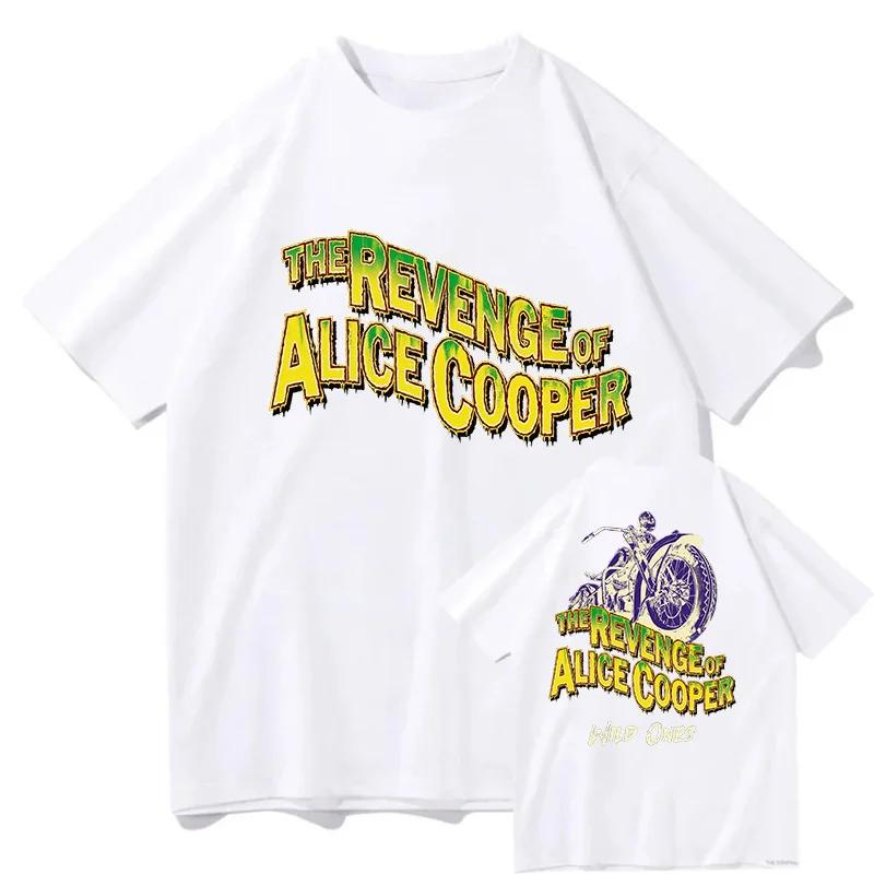 Alice Cooper Wild Ones Tour Summer TShirt Man Woman Harajuku ONeck Short Sleeve Shirts Music Fans Gift Aesthetic Tops Clothes