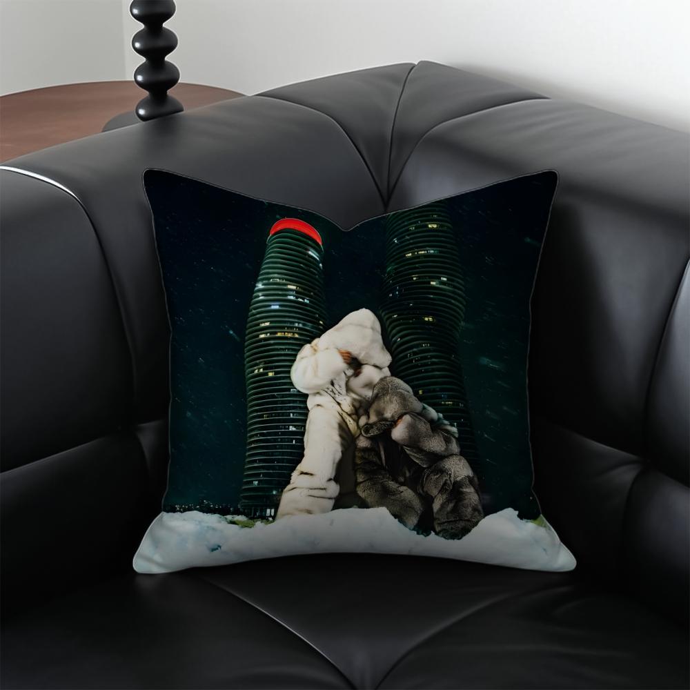 PPartynextdoor Rapper Album Cover Cushion Cover Pillow Case Antidustmite Invisible Zipper Silky Plush Cushion