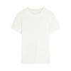 CLEAN SPACE Women's Wool Blend Knitted T-Shirt, Spring 2025 Collection, Short Sleeve, Thirteen Rows Design