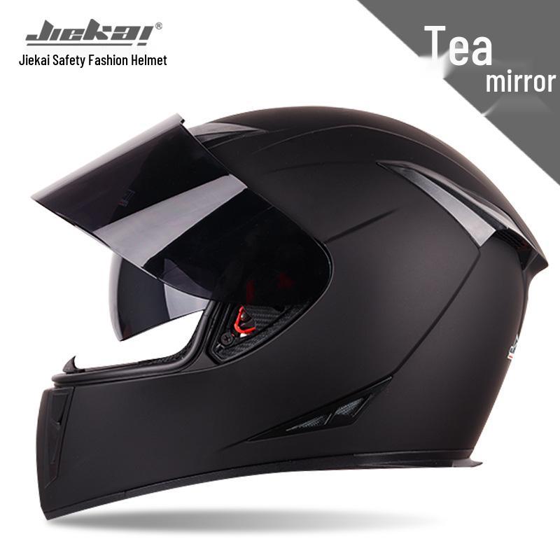Jiekai Full Face Electric Motorcycle Helmet - Unisex, All-Season Racing Safety