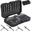 42 In 1 Magnetic Ratchet Screwdriver Set, DIY Ratchet Screwdriver Set, Multi Bit Magnetic Drive Set with Detachable Ratchet Handle