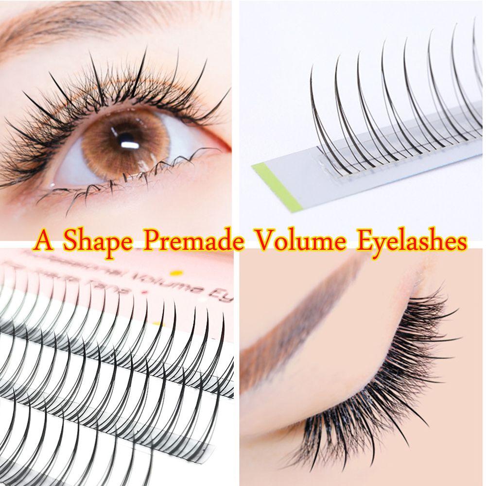 

Long Lasting Easy to Apply Natural Long Premade Volume Fan Eyelashes A Shape Eyelashes Extension