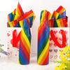1Set 20pcs Rainbow Striped Art Tissue Paper Colourful Wrapping Paper 20x26in Gift Packing