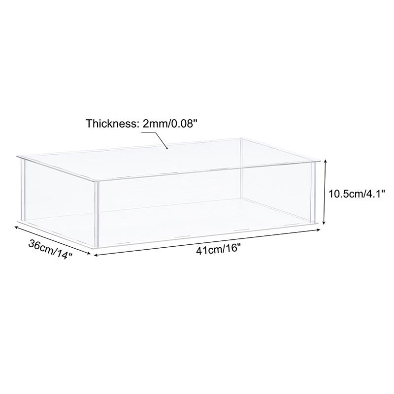 Acrylic Display Case for Collectibles Figures Toys Clear Plastic Box Cube Storage Box Assemble Dustproof Protection Showcase