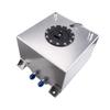 RASTP-High Quality Aluminum Universal 20L Oil Tank Mirror Polish Fuel Cell with Cap/Foam Inside with Sensor Fuel Tanks RS-OCC040