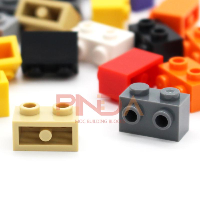 50Pcs Moc 11211 1X2 With Studs On Side Building Blocks Bricks Creative Creative Toys Gifts Developmental Toys