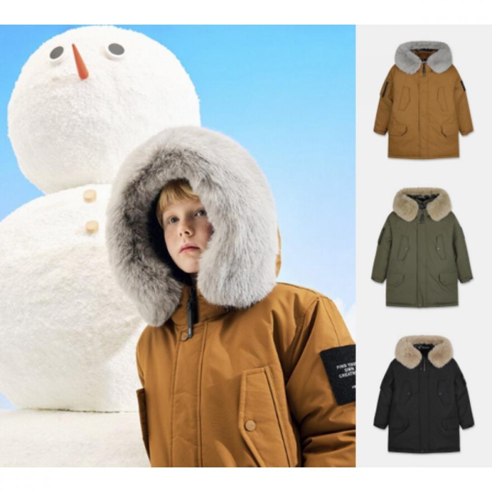 Nepa Kids Windproof Water Repellent Warm Safari Goose Down Jacket Kl72014 BLACK(C01)/110