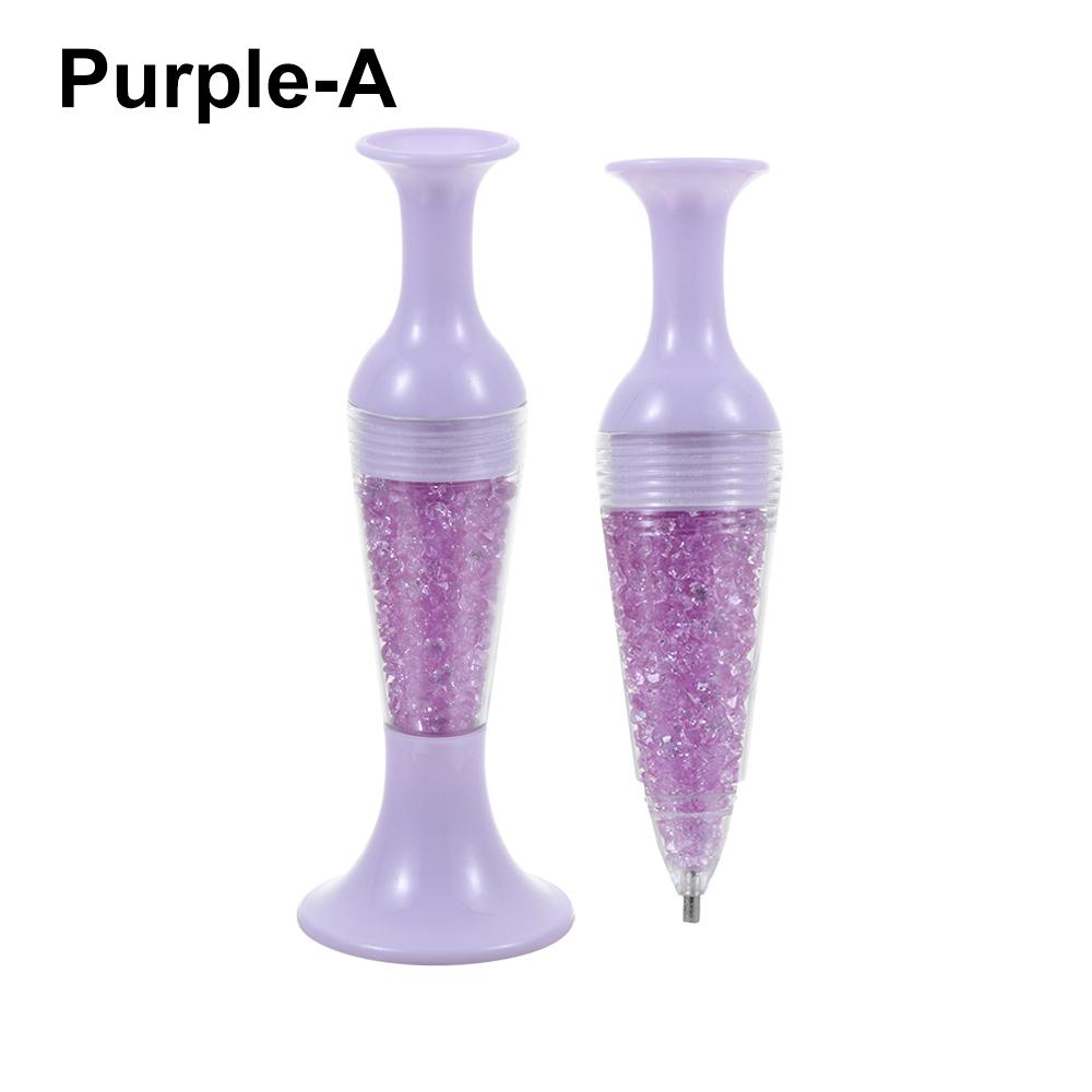 1PC Flower Pot Shape Point Drill Pen Cross Stitch 5D Diamond Painting Tool Point Drill Pen Diamond Pen Sewing Accessories