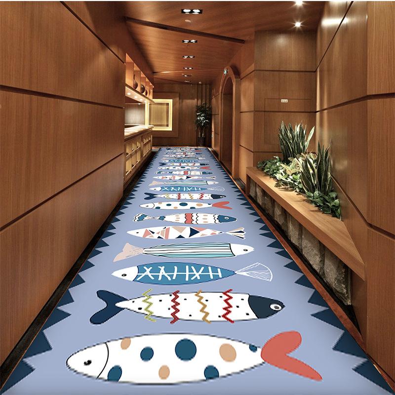 WTEMPO Long Corridor Carpet Stairway Hotel Kitchen Carpe Door Mat Foot Mat Door Mat Entrance Mat