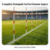 5 Pieces Lightweight Slalom Poles Soccer Training Poles, for Field Marking,