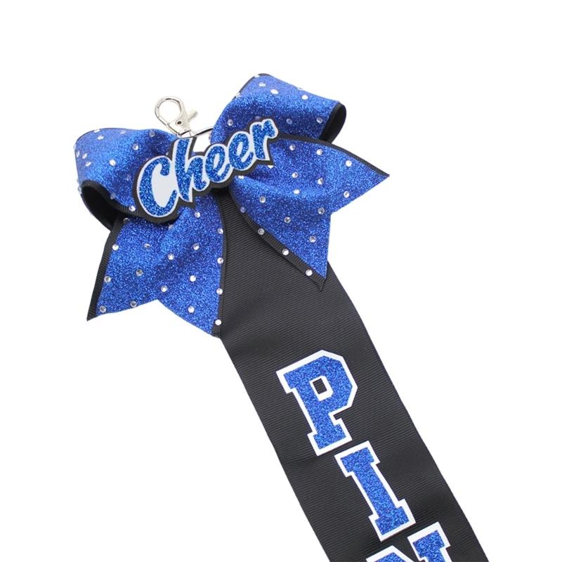 Cheerleader Inspirierender Schleifenband Schlüsselanhänger Zubehör Für Modebegeisterte Tägliche Nutzung