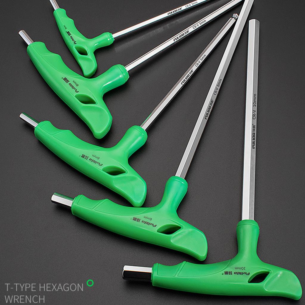 T-Handle Allen Wrench Long-Lasting Hardness CR-V Steel Wrench Hand Tool