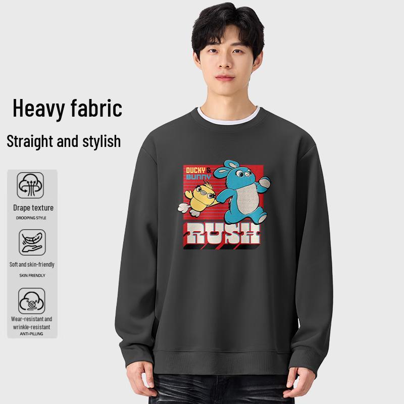 

MINISO Унисекс Свитшот Оверсайз с Круглым Вырезом 4XL