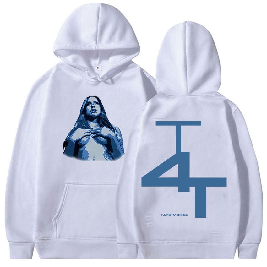 Singer Tate McRae TIT FOR TAT Tour Album 2025 Graphic Hoody Men Women Y2K Fashion High Quality Fleece Pullover Hoodie Streetwear