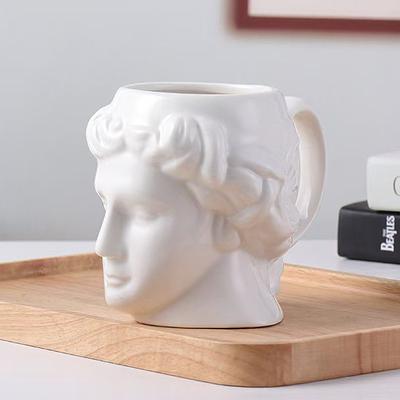 Kubek Ceramiczny Apollo Bóg Słońca Retro Kubek do Wody Rzeźba Twarzowy Kubek