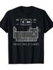 The Chemistry Cat Periodic Table of Elements T-Shirt Graphic Short Sleeve Men's T-shirts for Summer Unisex All-Season
