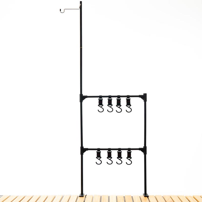 ZISIZ Outdoor Aluminum Folding Camping Storage Rack