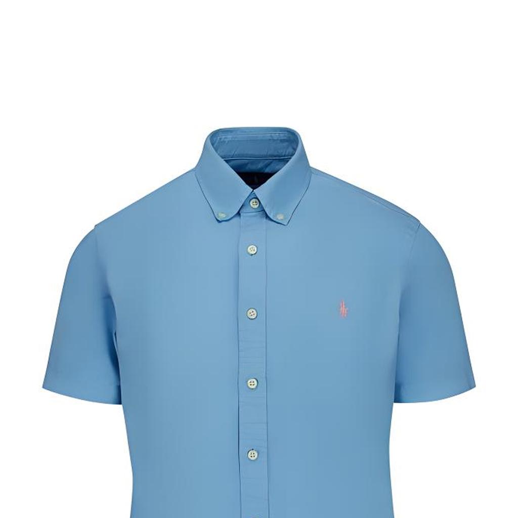 Polo Ralph Lauren Solid Color Polo Shirt With Small Pony Embroidery And Single-Breasted Short Sleeves Men Shirts Blue 710795382-002